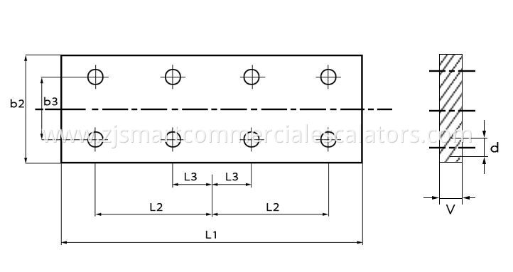 Elevator Guide Rail Fishplate T50 T75 T78 T89 T90 T114 T127